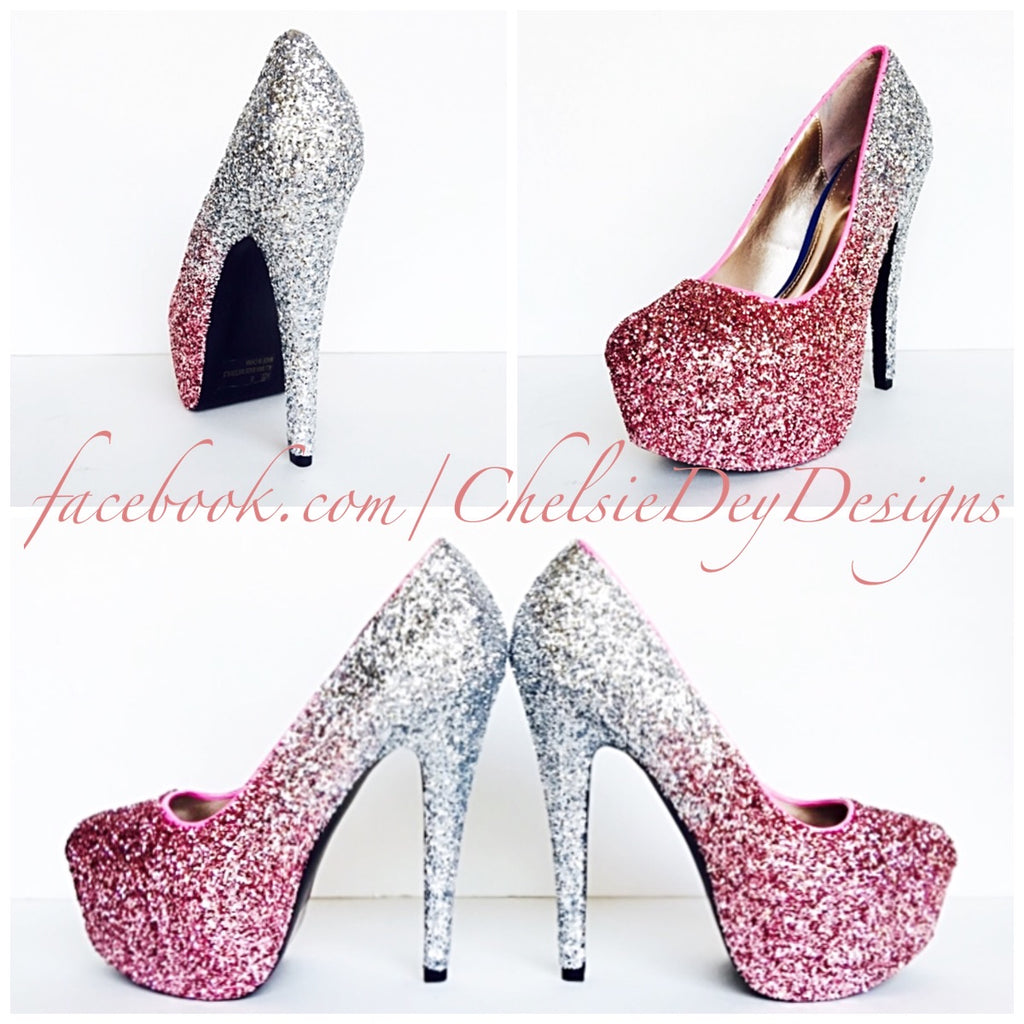 pink prom heels