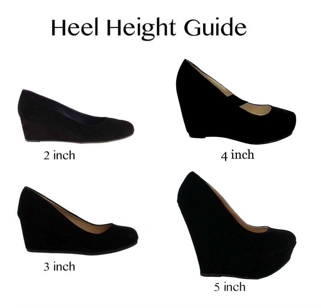 2 inch heels black shoes