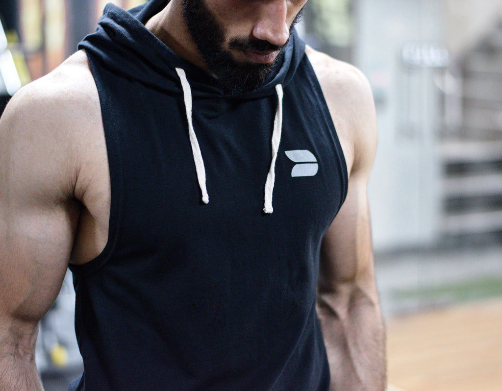 Devoted Blog - Fundamentals of transformation - Loose fat, Build Muscle - Devoted Black Sleeveless Hoodie