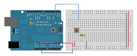 Button with Microcontroller