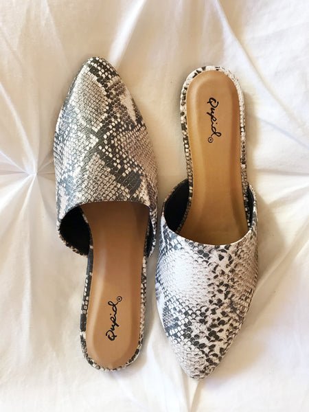 mules snake print