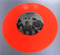 Laurel & Hardy Orange 7" LP by Another Fine Mess Records, UK Release (Side 1. Never Mind Bo Peep, Side 2. Interview With Oliver Hardy)