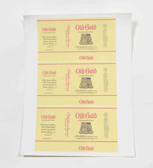 Mad Men: Old Gold Cigarettes Label Stickers