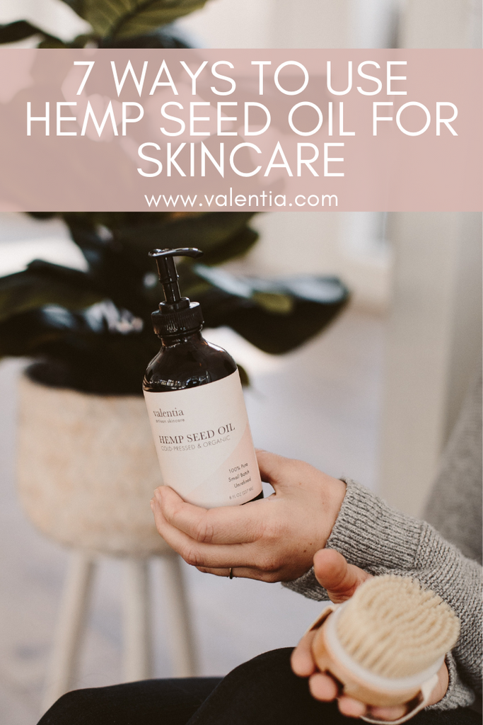 7 Beautifying Benefits of Hemp Seed Oil | One most luxurious holistic beauty treatments around, hemp seed oil is naturally rich in essential fatty acids, amino acids, and powerful antioxidants that work in harmony to reveal a gorgeous, healthy glow in all types of skin, hair, and nails. Uncover seven unique ways hemp seed oil can elevate your natural beauty routine. | Valentia Artisan Skincare