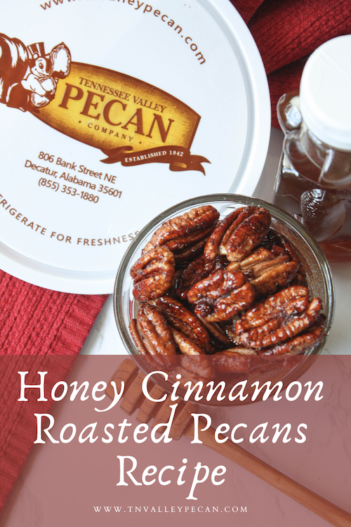 Image of honey cinnamon roasted pecans | Tennessee Valley Pecan Company