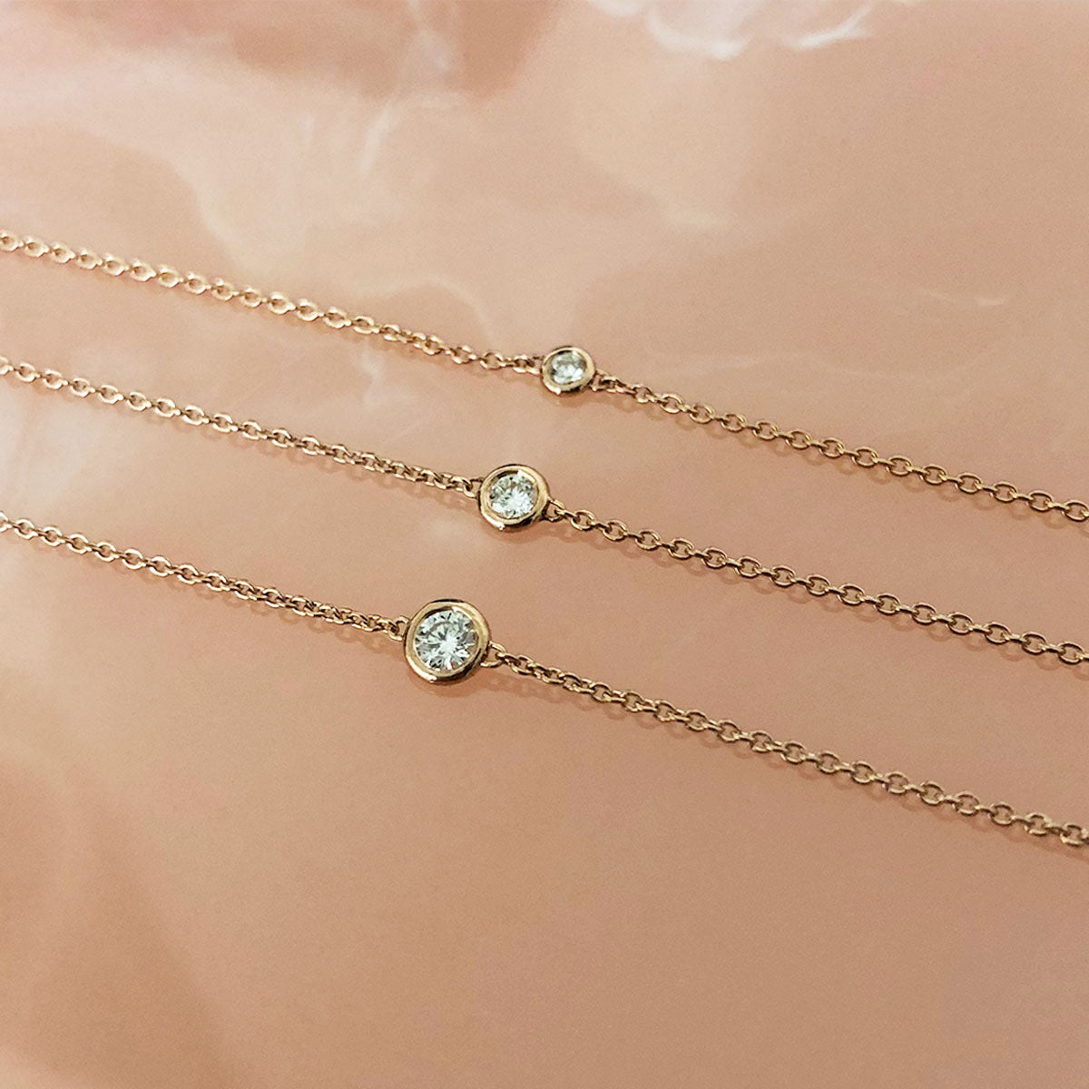Diamond Solitaire Bezel Necklace