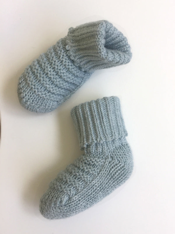 merino wool baby booties