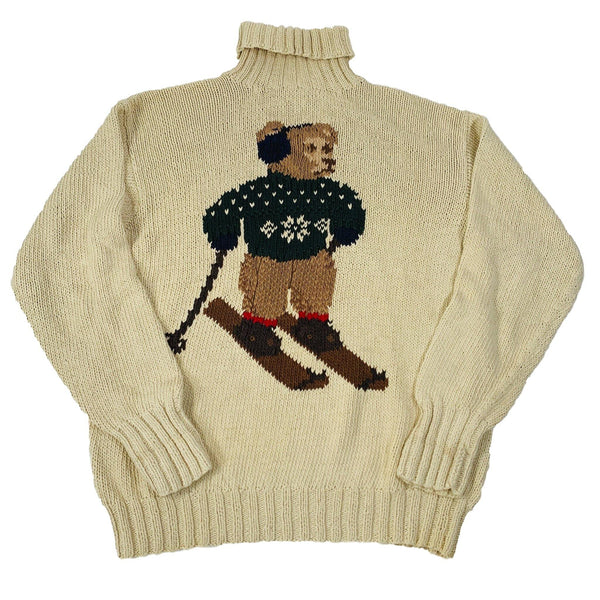 Vintage Polo Ralph Lauren Ski Bear Turtleneck Sweater