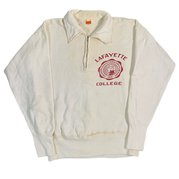 college half zip sweatshirt