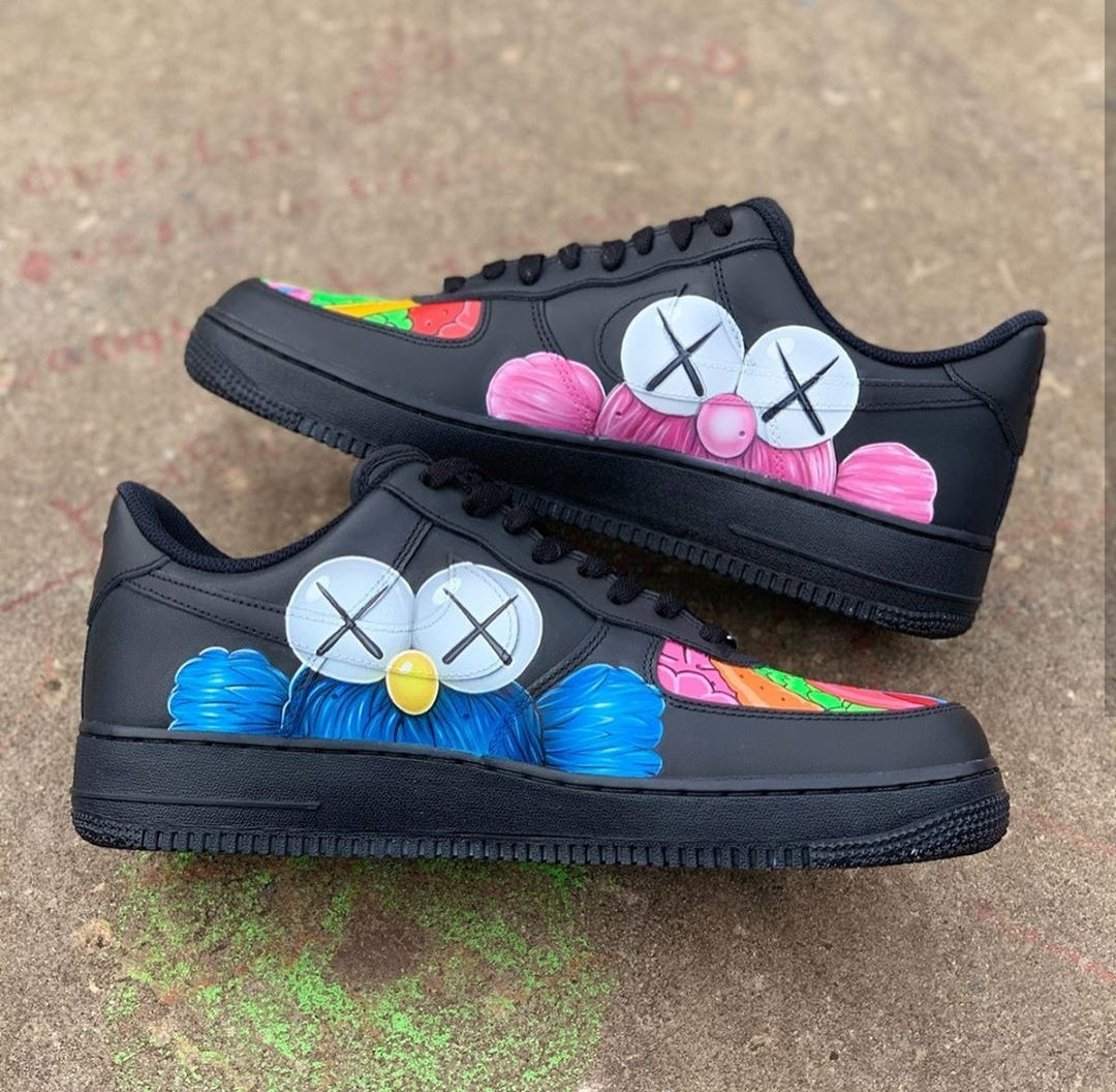 KAWS Custom Painted Nike Air Force 1 by 