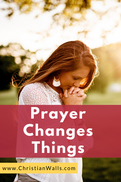 Prayer changes things picture print poster christian quote