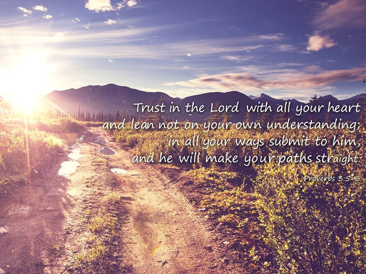 Proverbs 35 6 20 Trust In The Lord With All Your Heart Bible Verse Christian Walls