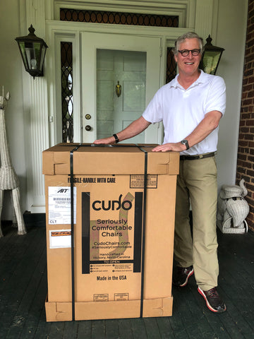 Cudo chair delivery to happy customer