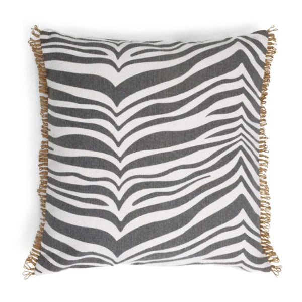 Zebra Titanium Decorative Pillow 50 X 50 Nord Blvd