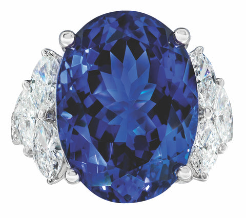 tanzanite diamond ring