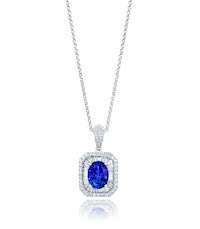 tanzanite and diamond necklace