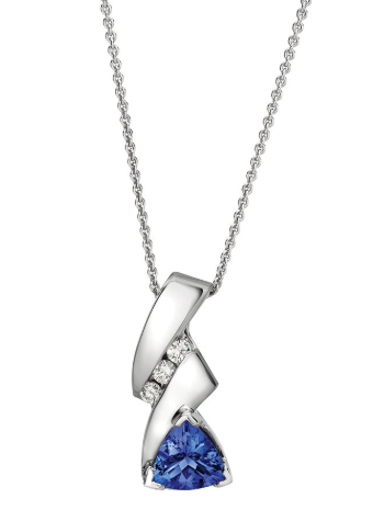 safi kilima tanzanite diamond sterling silver necklace