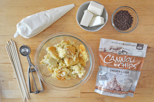 Ingredients for Cannoli Chip Cake Pops