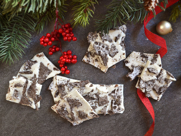 Cookies and Cream Cannoli Chip bark