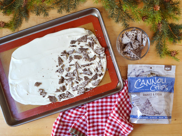 Original Cannoli Chips Recipe for Cookies and Cream bark