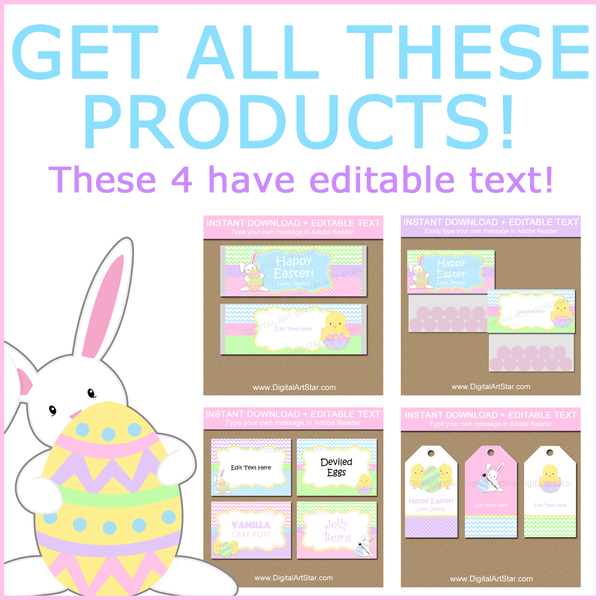 Editable Easter Party Package