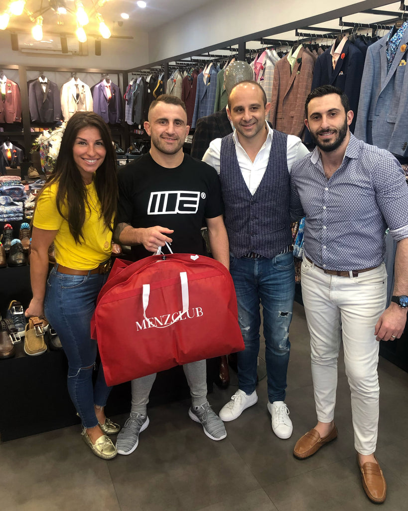 Volkanovski shopping at Menzclub for UFC