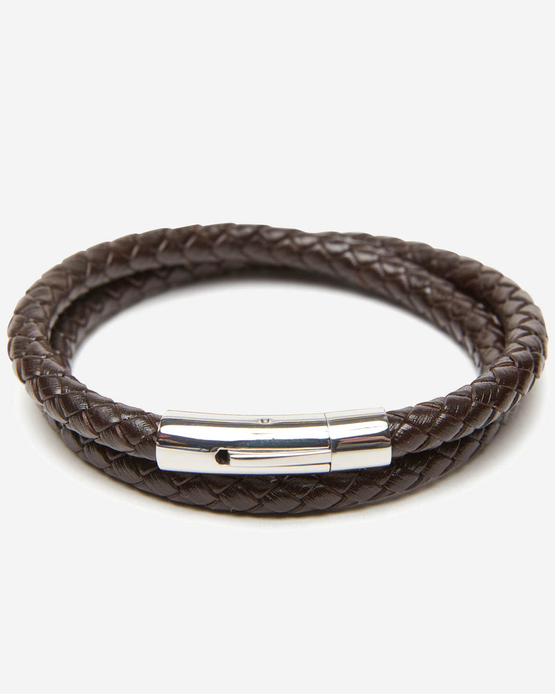 Double Wrap Leather Bracelet | Men's Online Store