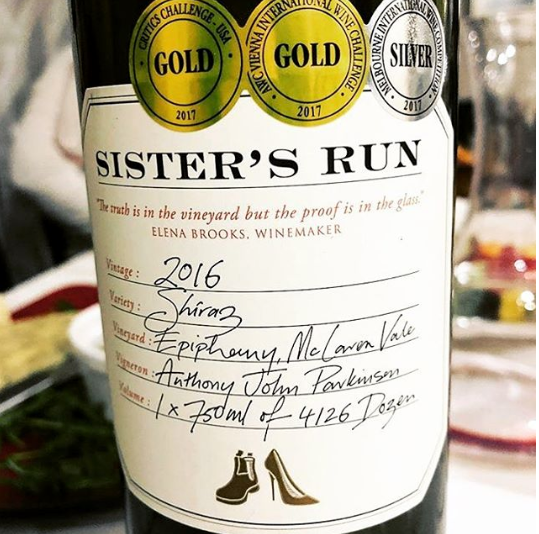 Sister's Run Epiphany Shiraz 2016