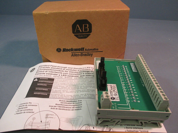 NEW ALLEN BRADLEY 1492-IFM20D120 SER A 20 PT. INTERFACE MODULE W/LEDS 