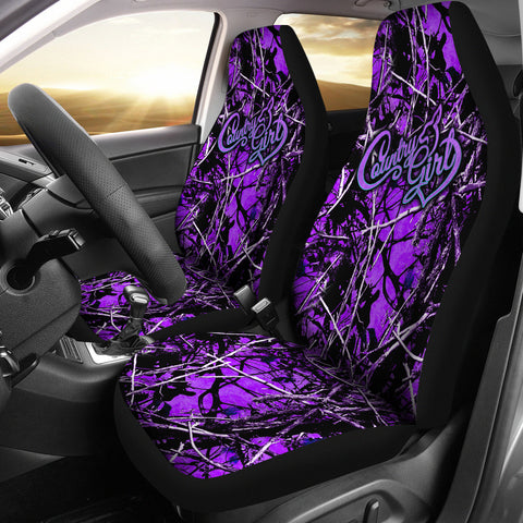 Country Girl Purple Camo Car Seat Covers - Jabrichank.com