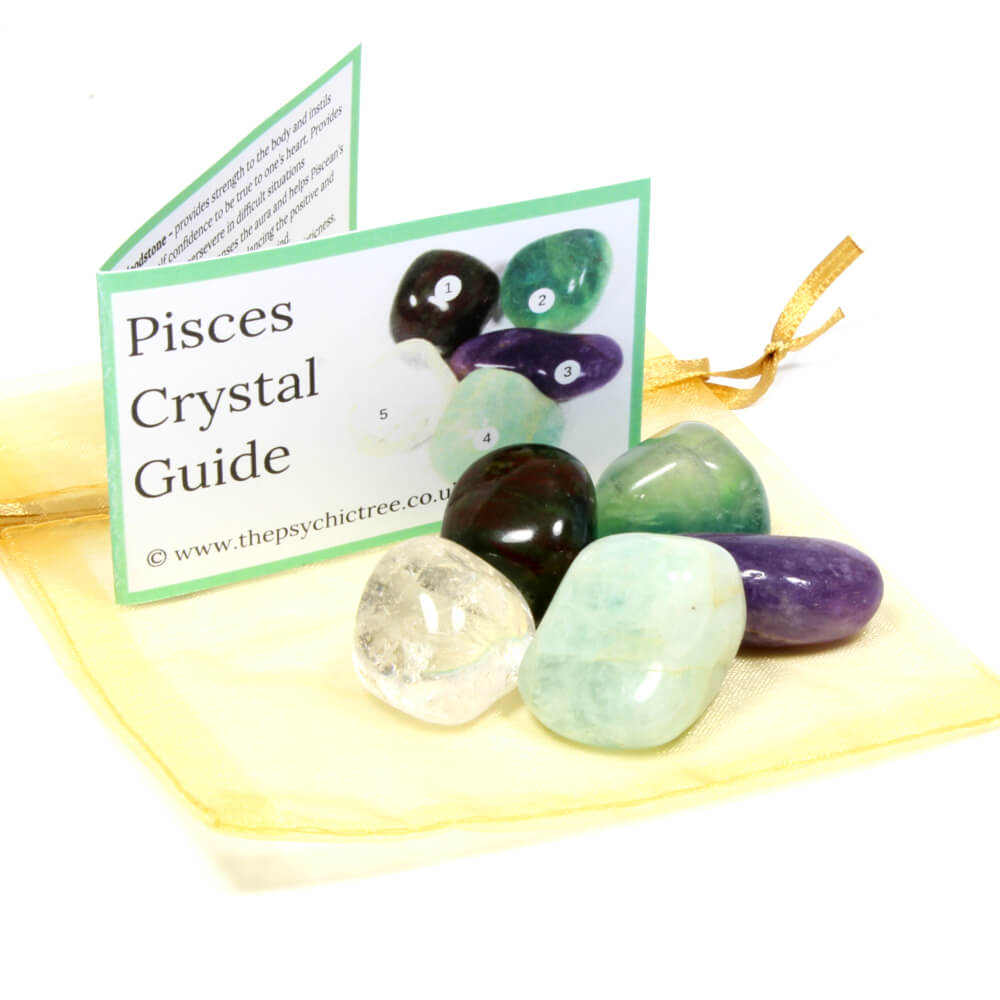 Pisces Sign Of The Zodiac Healing Crystal Pack The Psychic Tree 