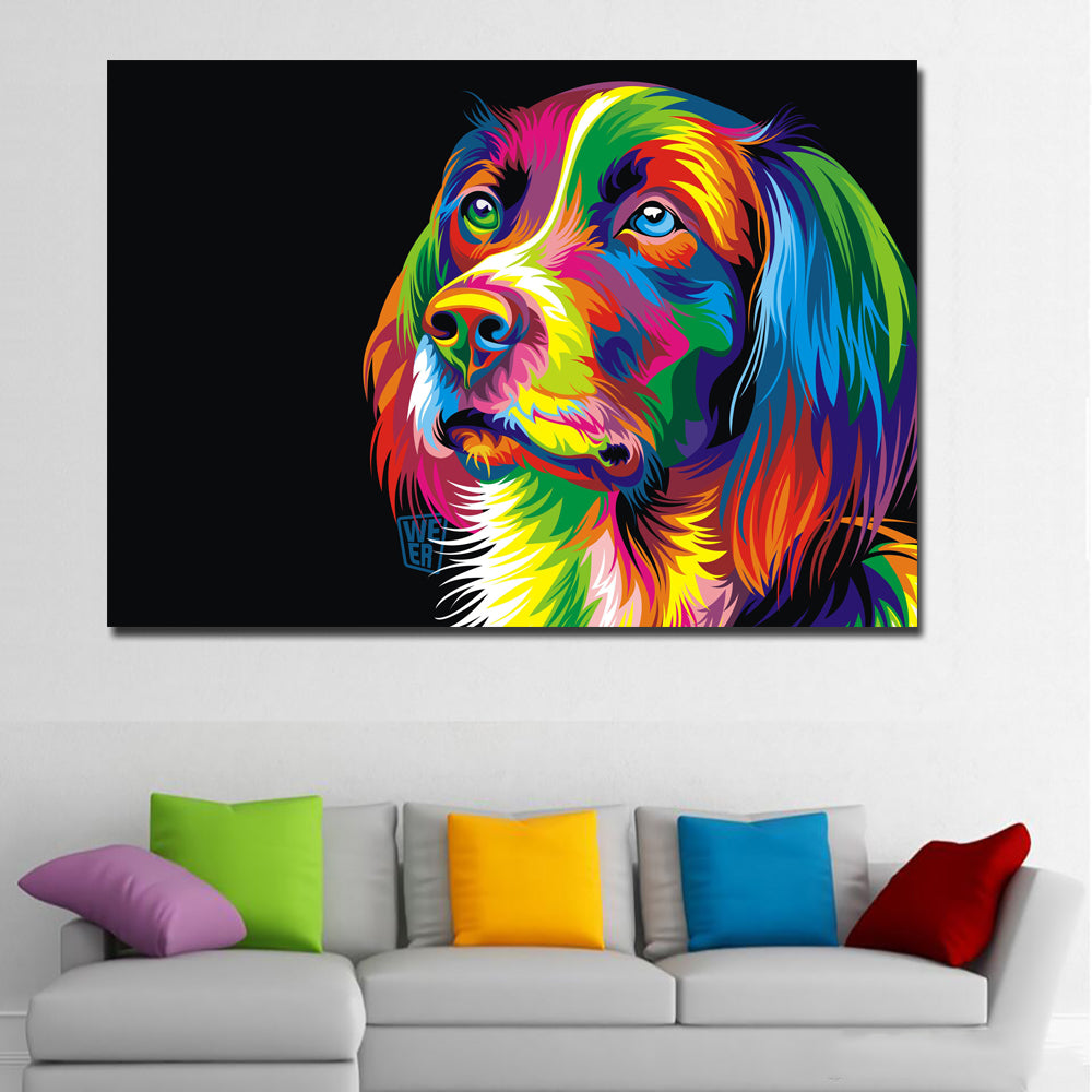 Animal Dog Canvas Printed Painting 