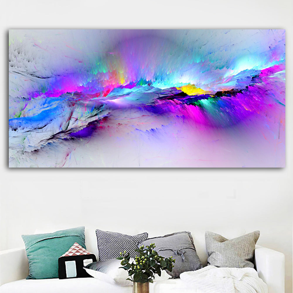 Painting Color Abstract Colors Background Art Canvas Wall Art Home On Discount Canvas Print