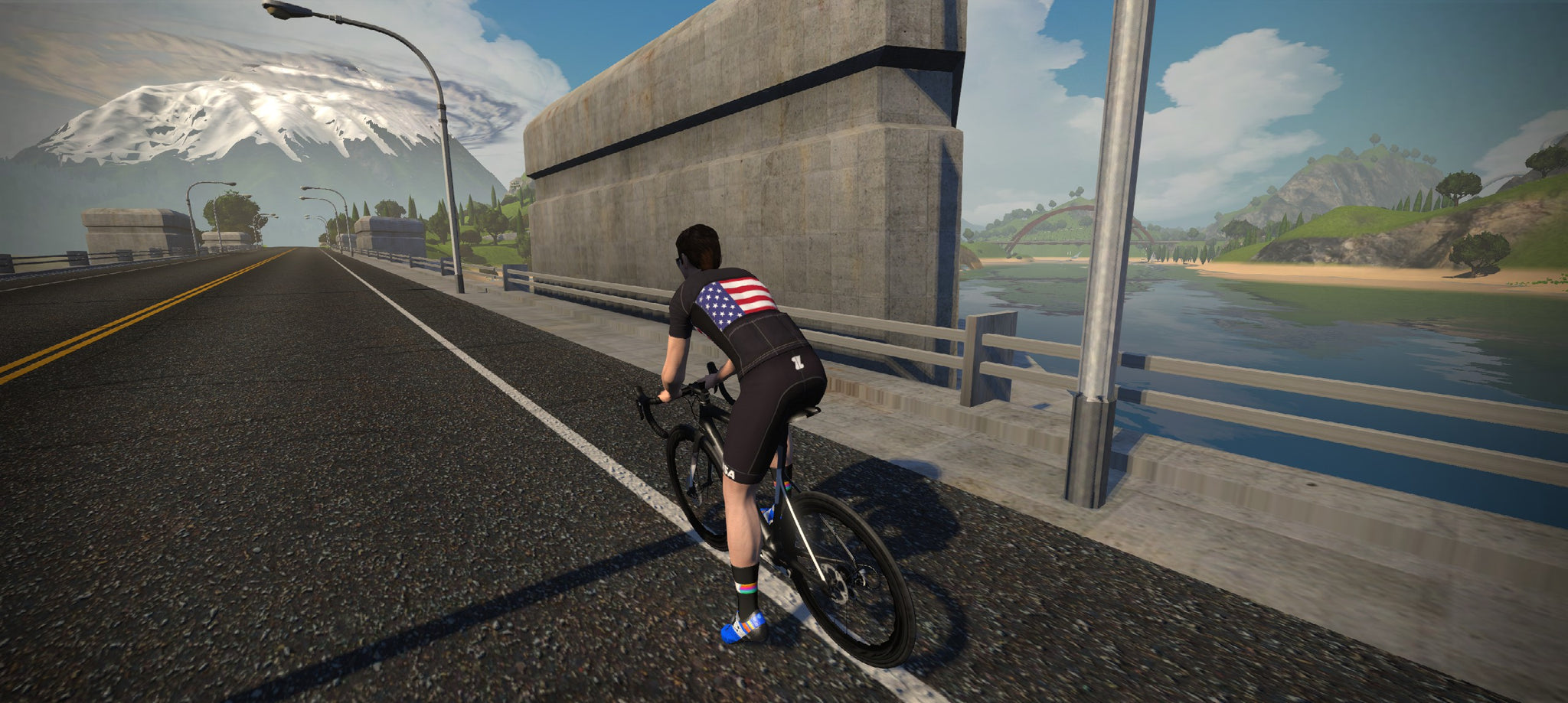 Holden Comeau on Zwift