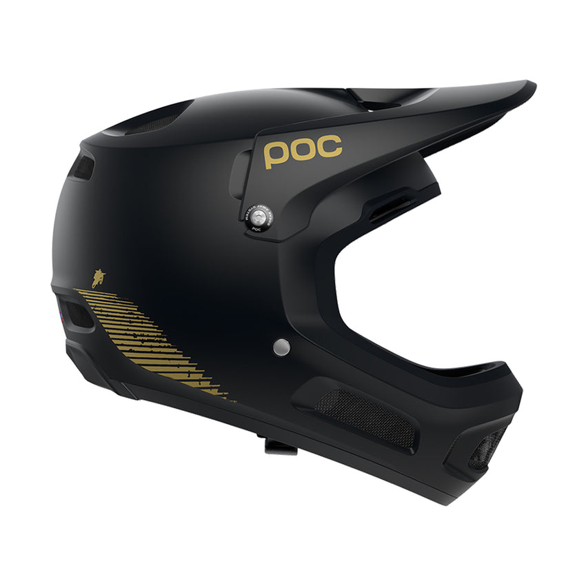 POC Coron Air SPIN Fabio Edition Uranium Black/Matt Gold sticker