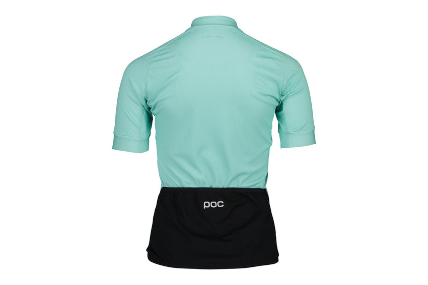 POC Women's Essential Road Logo Jersey  Lt Fluorite Green/Fluorite Green non-drive side