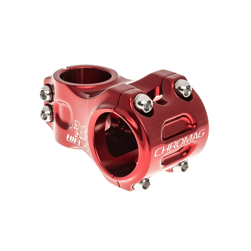 Chromag HiFi 35 Alloy Stem 35mm Clamp 50mm 0 Degree Red drive side