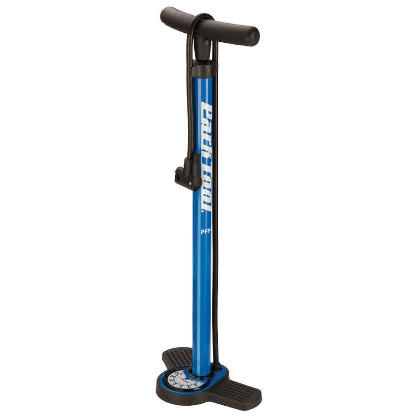 Park Tool PFP-8 Home Mechanic Floor Pump Blue/Black drive side