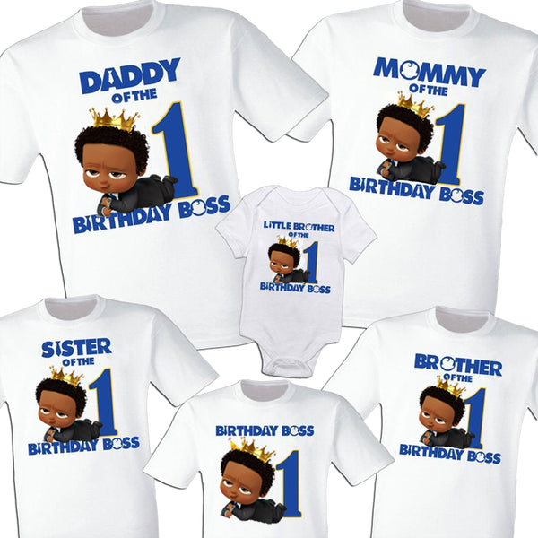 african american boss baby birthday shirts