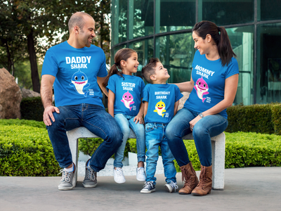 Shark Family Vacation and Custom Birthday Shirts