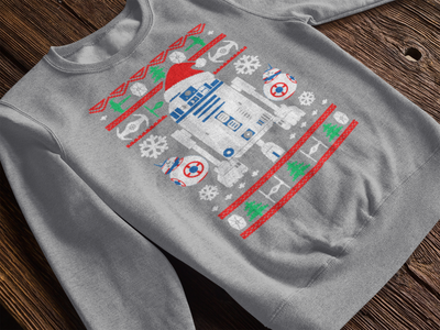 R2D2 Star Wars Ugly Christmas Sweatshirt