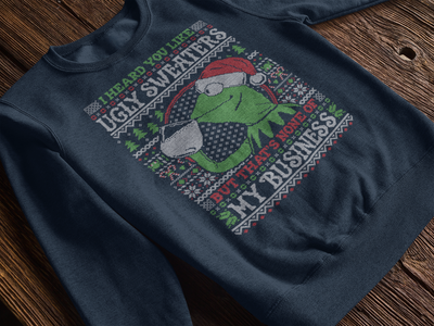 Kermit The Frog Ugly Christmas Sweatshirt