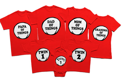 Personalized Thing Family Shirts, Matching Family Shirts. Thing 1, Thing 2, Thing Mom, Thing Dad, Halloween Disney Vacation Shirts