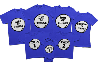 Personalized Thing Family Shirts, Matching Family Shirts. Thing 1, Thing 2, Thing Mom, Thing Dad, Halloween Disney Vacation Shirts