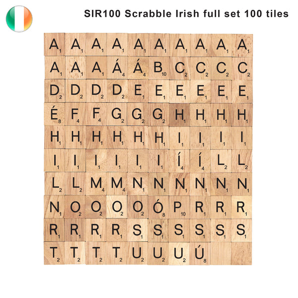 Irish Language Wooden Letters Tiles Complete Set Of 100 Pcs Bsiribiz
