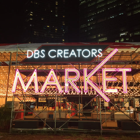 DBS Creators Market, one night before public opening