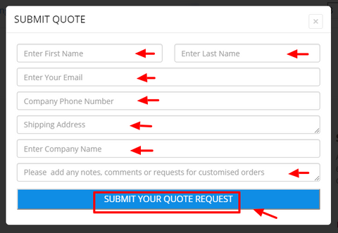 ALS How to buy - submit quote request