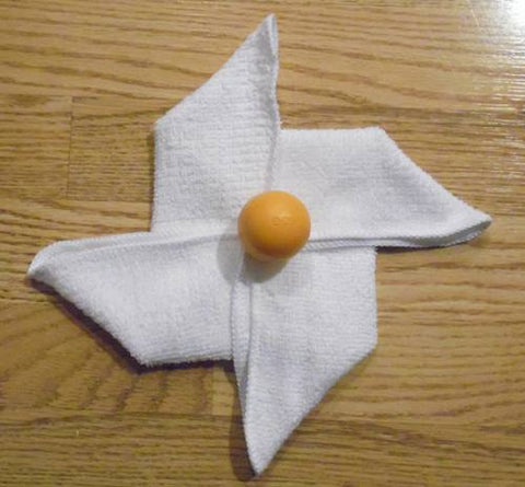 white towel origami