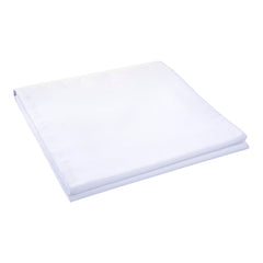 Poly Carded Cotton White Fitted Bed Sheet