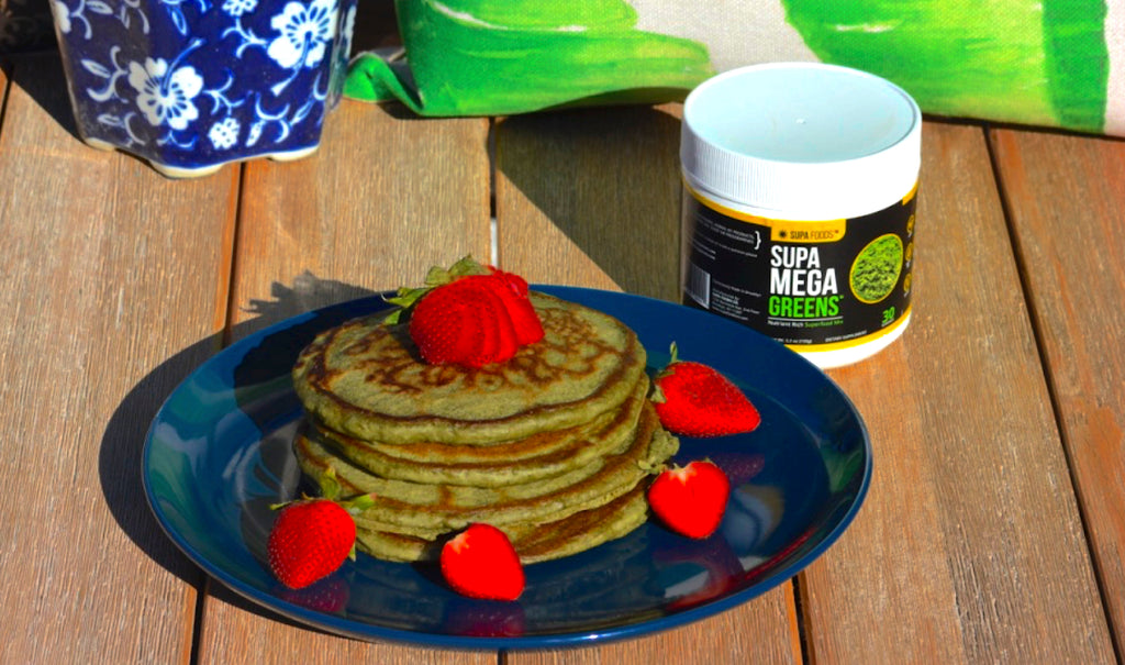 SUPA MEGA GREEN PANCAKE RECIPE  (By Chef Lauren Von Der Pool)